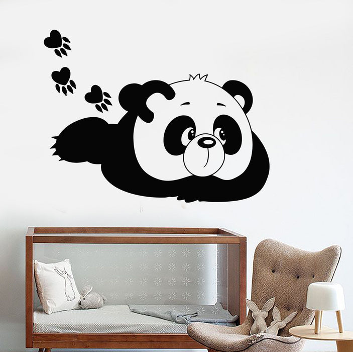 Autocollant mural en vinyle mignon ours animal chambre d'enfant fille enfants chambre autocollants cadeau unique (ig3377)