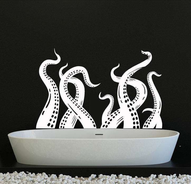 Vinyl Wall Decal Octopus Tentacles Kraken Bathroom Decor Stickers Unique Gift (ig4144)