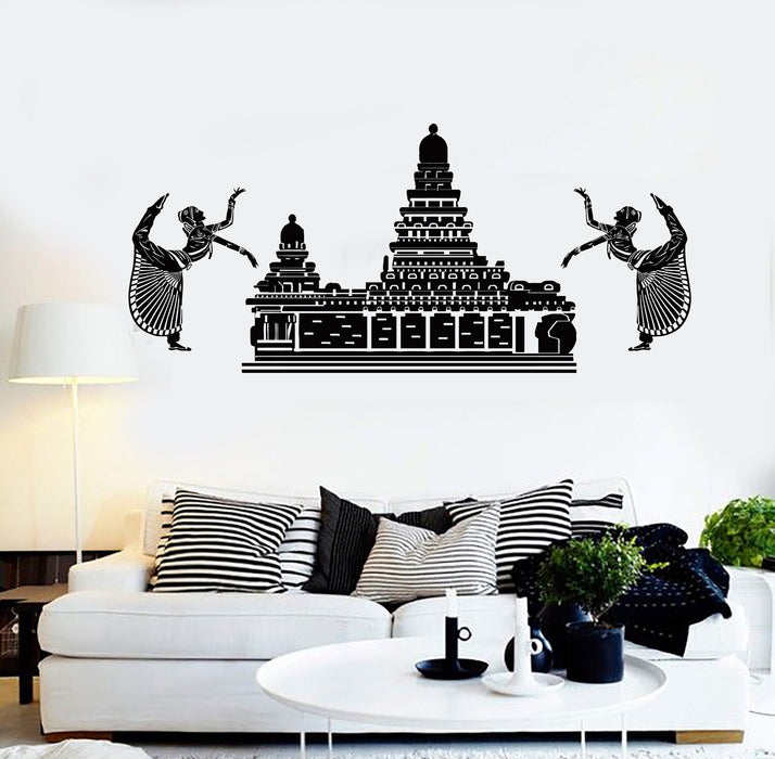 Vinyl Wall Decal Thailand Thai Temple Dancing Woman Stickers Unique Gift (ig4456)