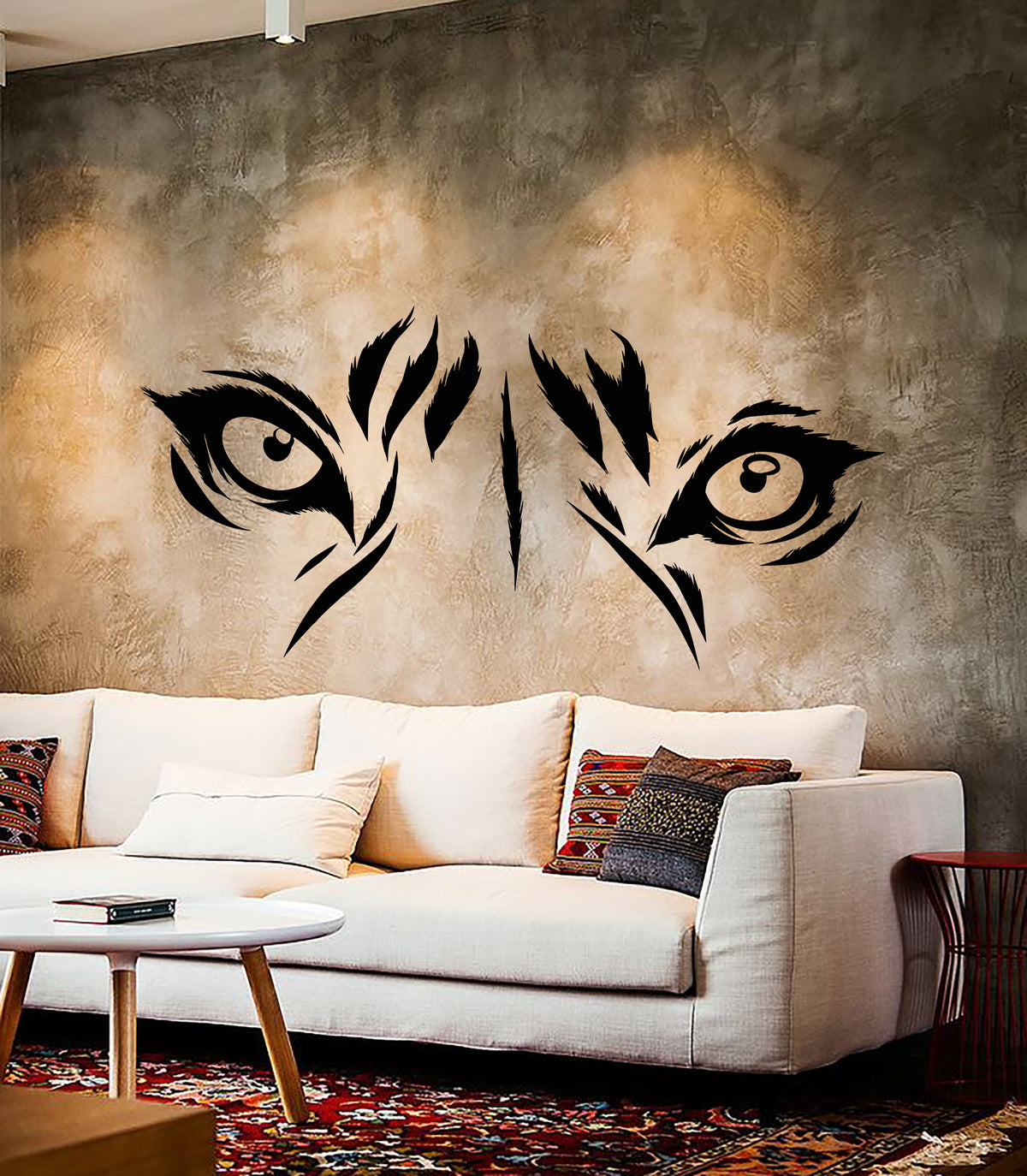 Vinyl Wall Decal Tiger Eyes Predator Animal Wild Stickers (3534ig ...