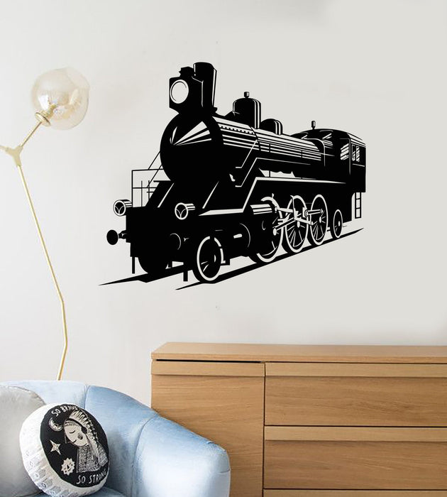 Vinyl Wall Decal Train Railway Child Room Kids Stickers Mural Unique Gift (ig4111)