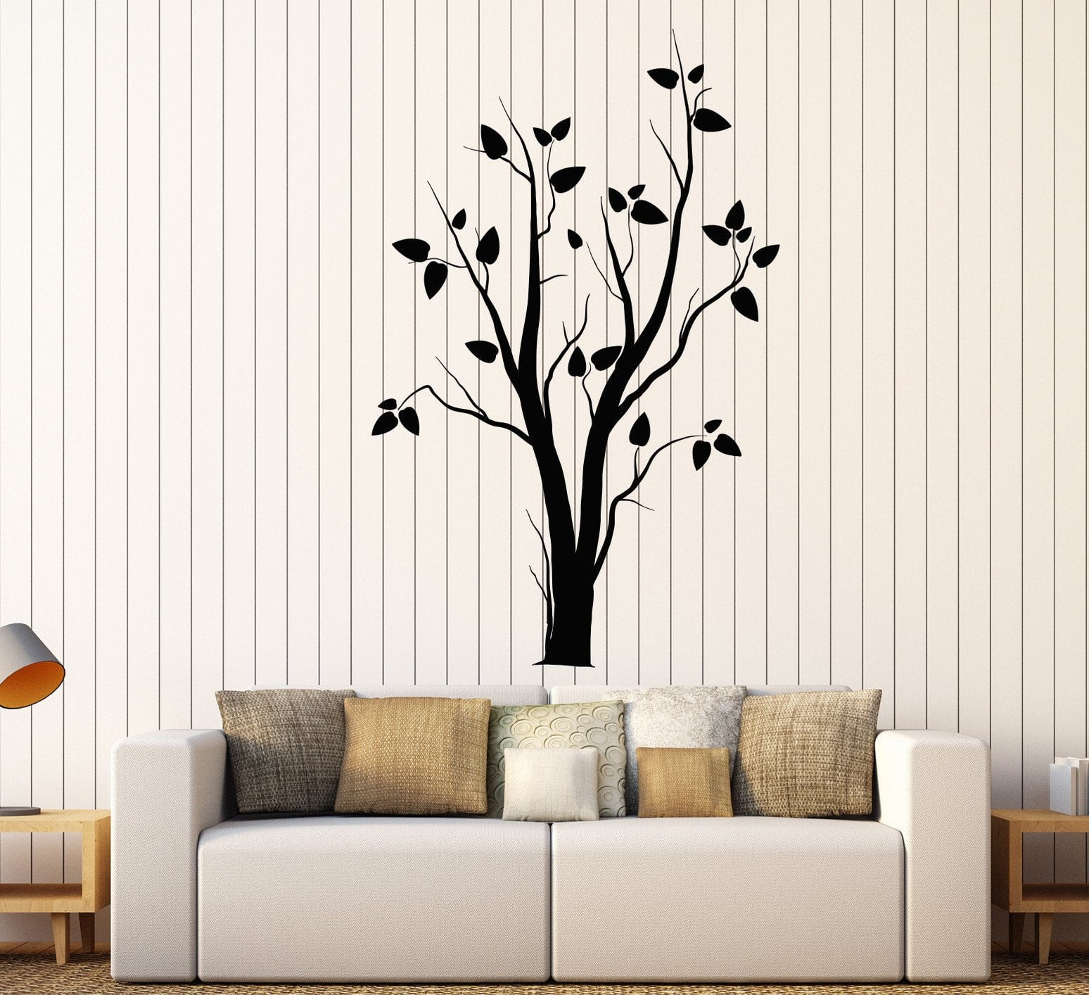Vinyl Wall Decal Tree Nature Gothic Style Room Decor Living Room ...