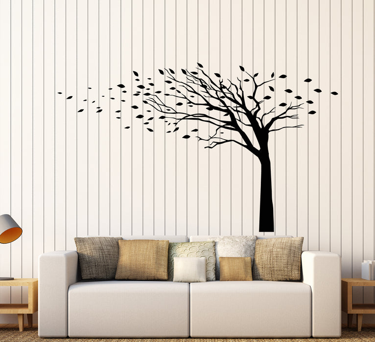Vinyl Wall Decal Gothic Style Tree Nature Leaves Stickers (3563ig)