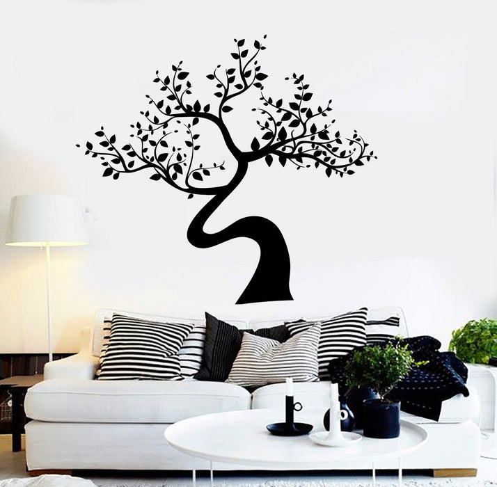 Vinyl Wall Decal Tree Leaves House Interior Room Decor Stickers Unique Gift (ig4185)