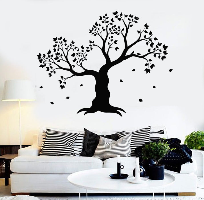 Vinyl Wall Decal Tree Leaves House Interior Room Decoration Stickers Unique Gift (ig4361)