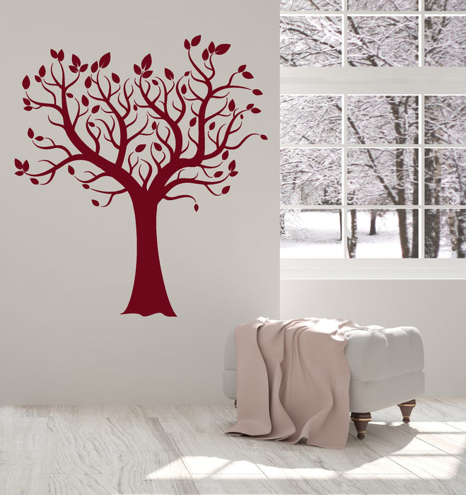 Vinyl Wall Decal Tree Leaves Branches Home Interior Decoration Art Stickers Unique Gift (ig4867)