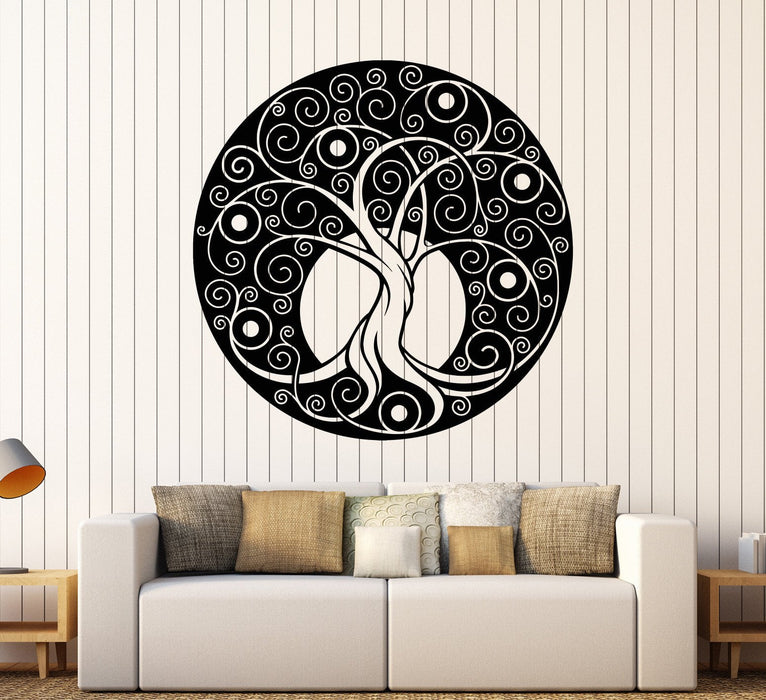 Vinyl Wall Decal Celtic Tree Of Life Nature Circle Room Art Decor Stickers Unique Gift (1378ig)