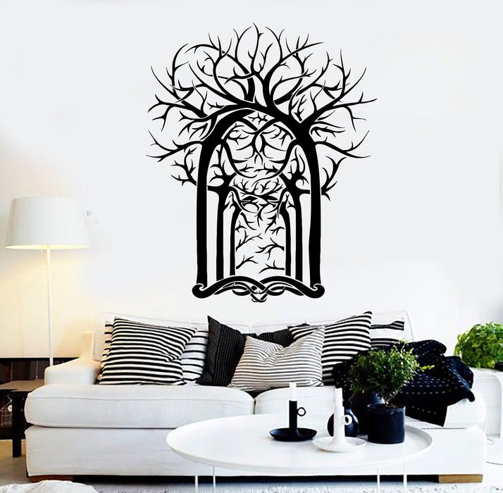 Vinyl Wall Decal Trees Forest House Interior Room Art Stickers Unique Gift (ig4163)