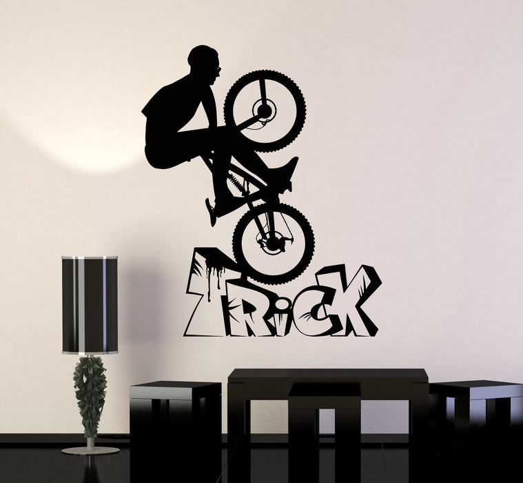 Vinyl Wall Decal Bike BMX Bicycle Teen Room Sports Stickers Unique Gift (ig4001)
