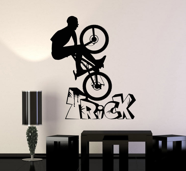 Vinyl Wall Decal Bike BMX Bicycle Teen Room Sports Stickers Unique Gif — Wallstickers4you Vinyl Wall Decal Bike BMX Bicycle Teen Room Sports Stickers Unique Gif — Wallstickers4you