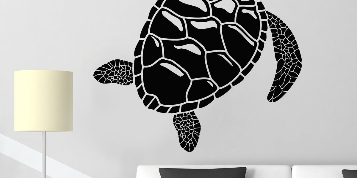 Vinyl Wall Decal Sea Turtle Ocean Animal Marine Style Stickers Unique ...