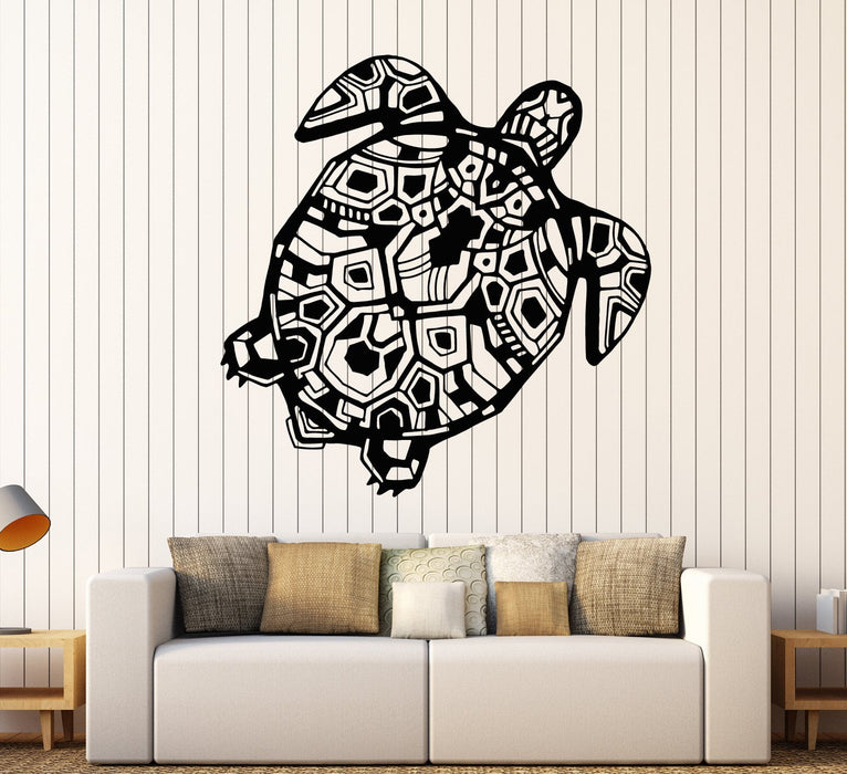 Vinyl Wall Decal Sea Animal Turtle Ocean Marine Style Shell Stickers Unique Gift (2037ig)