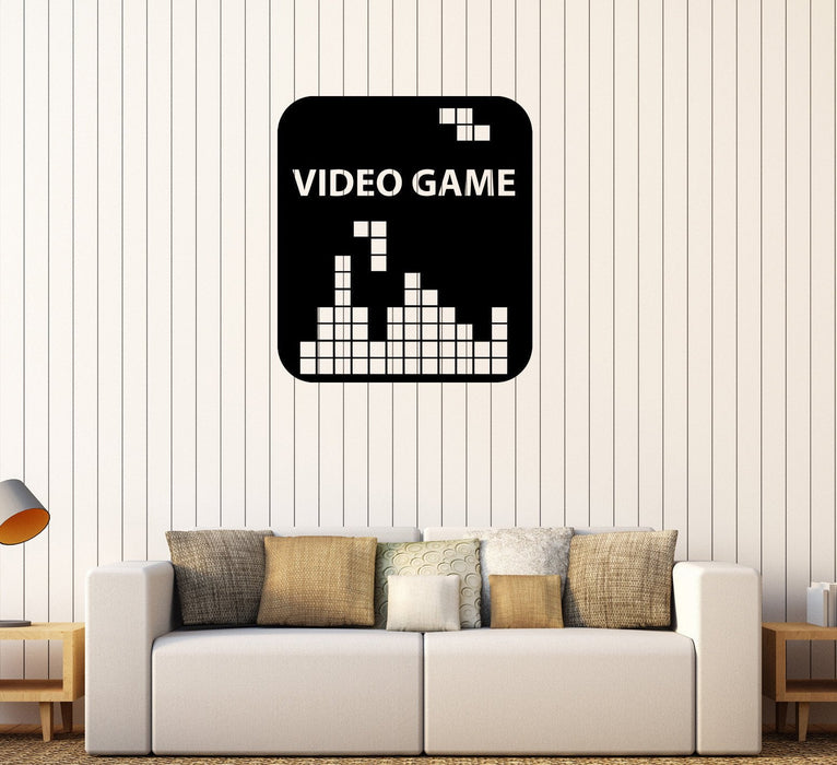 Vinyl Wall Decal Old Video Game Gamer Playroom Stickers Unique Gift (224ig)