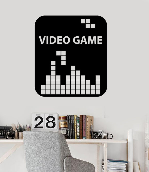 Vinyl Wall Decal Old Video Game Gamer Playroom Stickers Unique Gift (224ig)