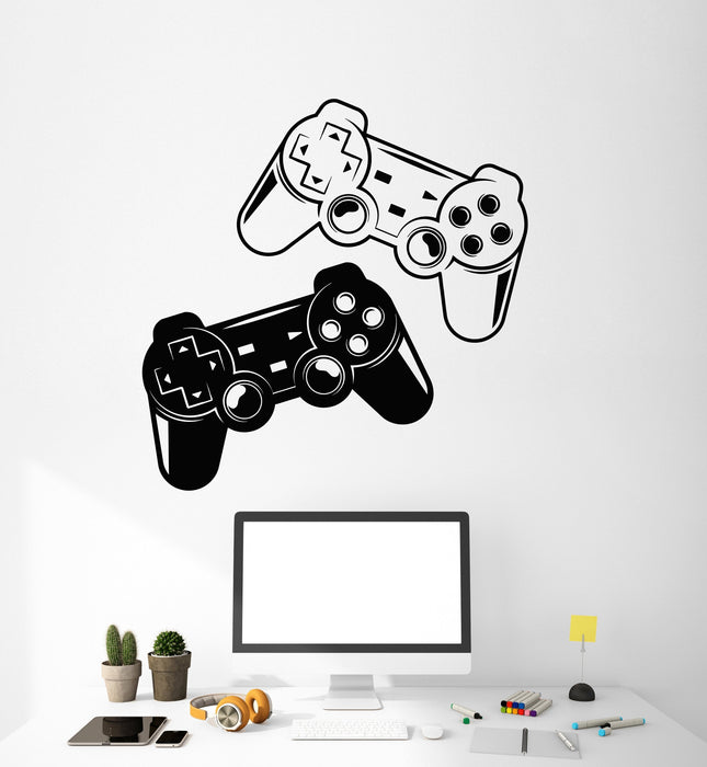 Vinyl Wall Decal Video Game Gamer Joystick Room Decoration Stickers (3116ig)