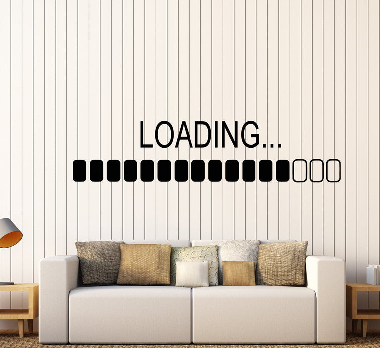 Vinyl Wall Decal Video Game Gamer Loading PC Computer Gift Son Stickers Unique Gift (1668ig)