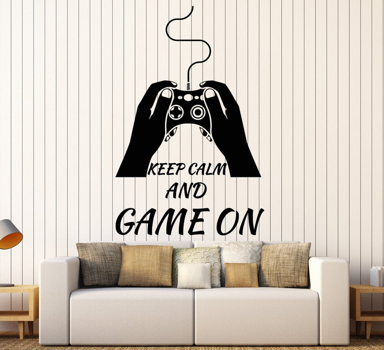 Vinyl Wall Decal Video Game Quote Play Room Gamer Stickers Mural