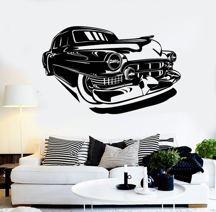 Vinyl Wall Decal Vintage Old Car Garage Decor Stickers Mural Unique Gift (ig4140)