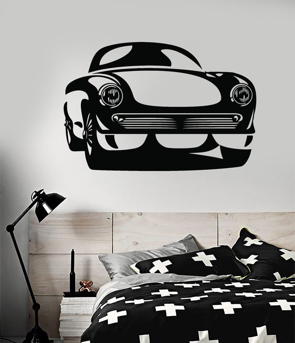 Vinyl Wall Decal Retro Classical Car Garage Mechanical Stickers Unique Gift (1538ig)