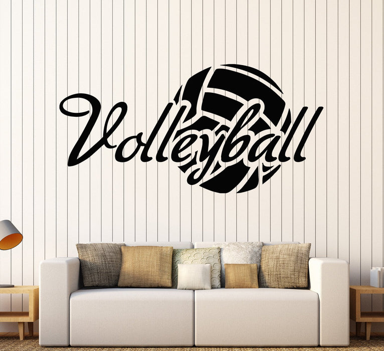 Vinyl Wall Decal Volleyball Ball Sport Stickers Mural Unique Gift (ig3769)