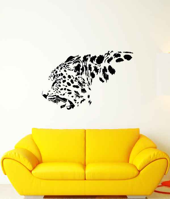 Vinyl Wall Decal Abstract Wild Animal Leopard Big Cat Stickers (4006ig)