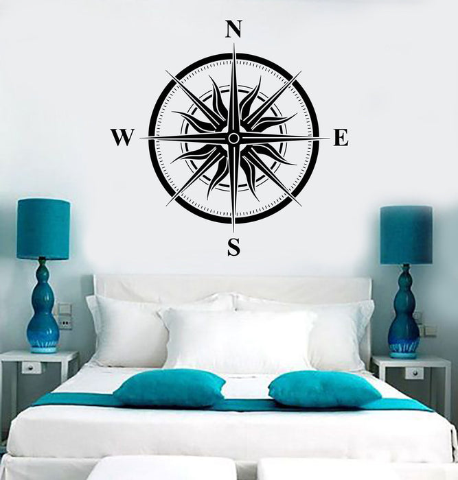 Vinyl Wall Decal Wind Rose Sun Nautical House Interior Stickers Mural Unique Gift (ig3998)