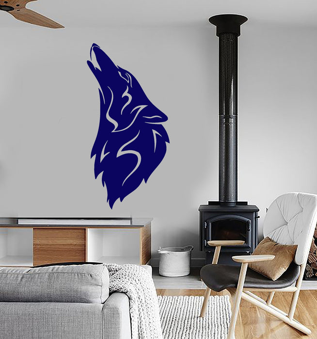 Wall Stickers Vinyl Decal Moon Wolf Howl Animal Werewolf Unique Gift (ig259)