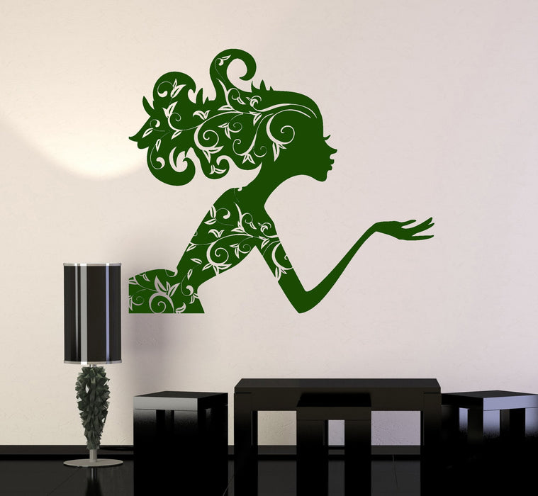 Vinyl Wall Decal Beauty Salon Spa Woman Girl Room Fairy Patterns Stickers Unique Gift (043ig)