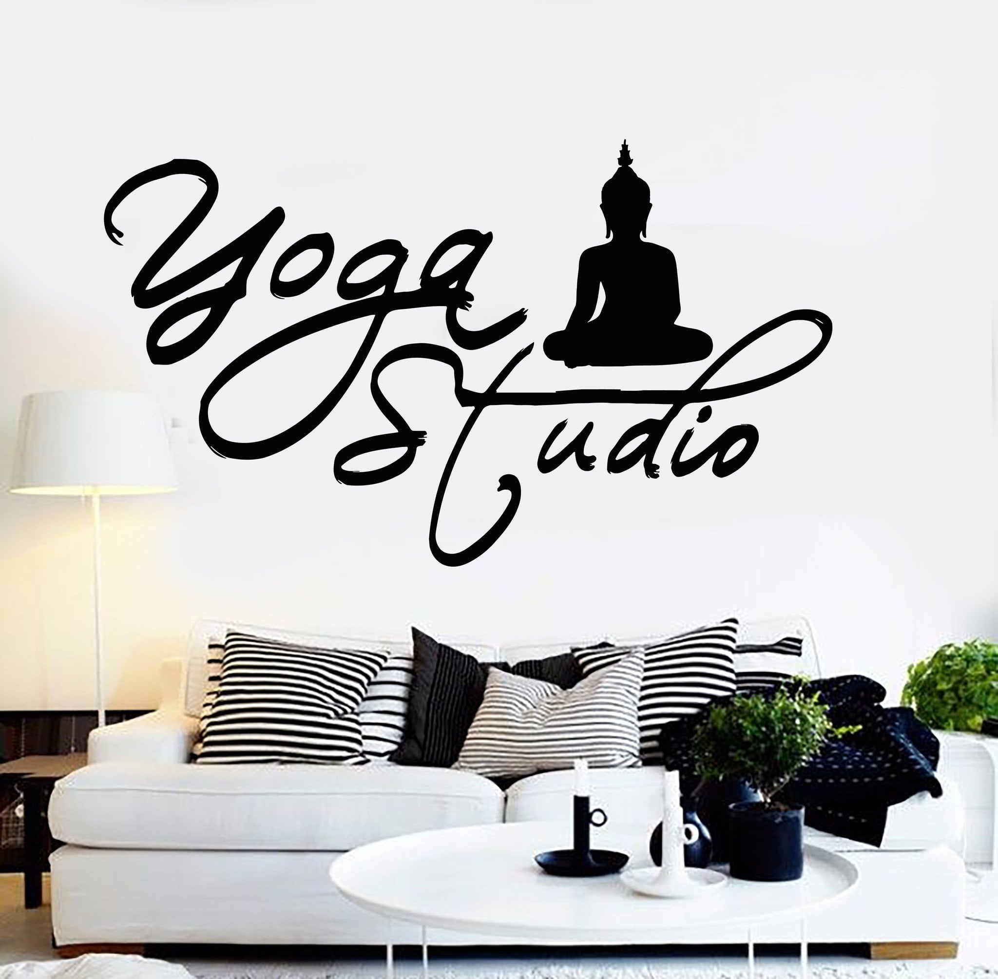 Vinyl Wall Decal Yoga Studio Buddha Buddhism Zen Stickers Unique Gift ...