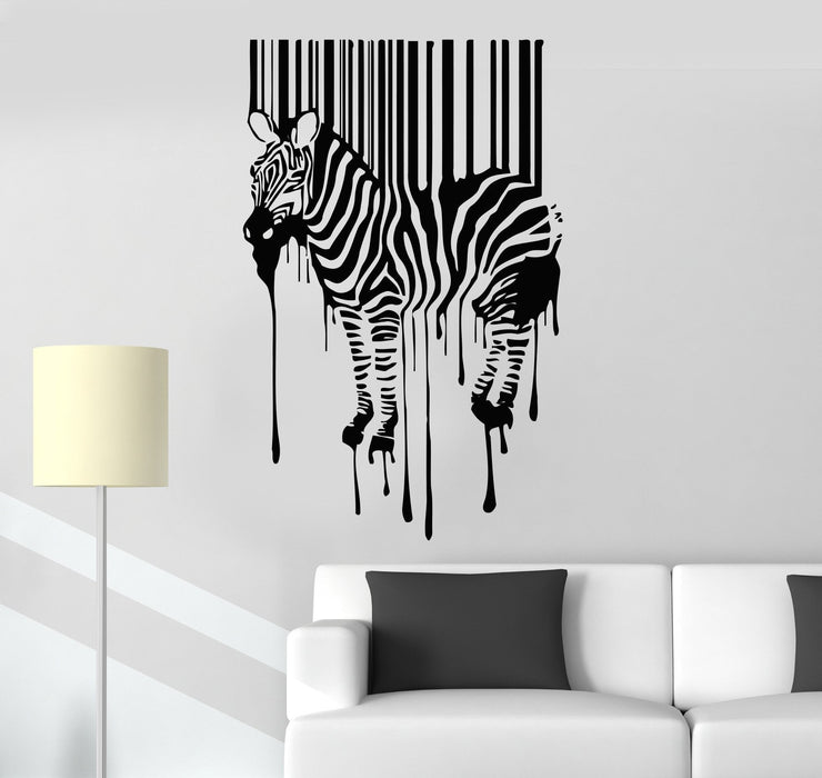 Vinyl Wall Decal Zebra Animal Modern Room Decor Art Stickers Mural Unique Gift (067ig)