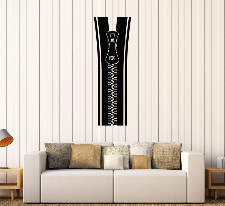 Autocollant mural en vinyle avec fermeture éclair pour chambre à coucher, décoration d'intérieur, cadeau unique (490ig)