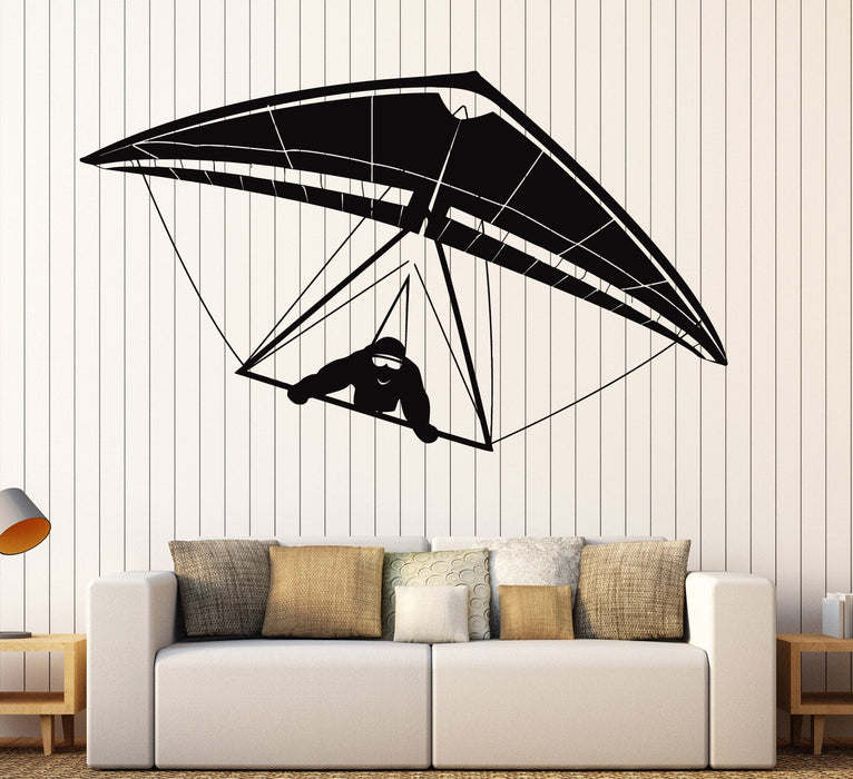 Vinyl Wall Decal Hang Gliding Glider Air Sports Stickers Mural Unique Gift (ig4379)