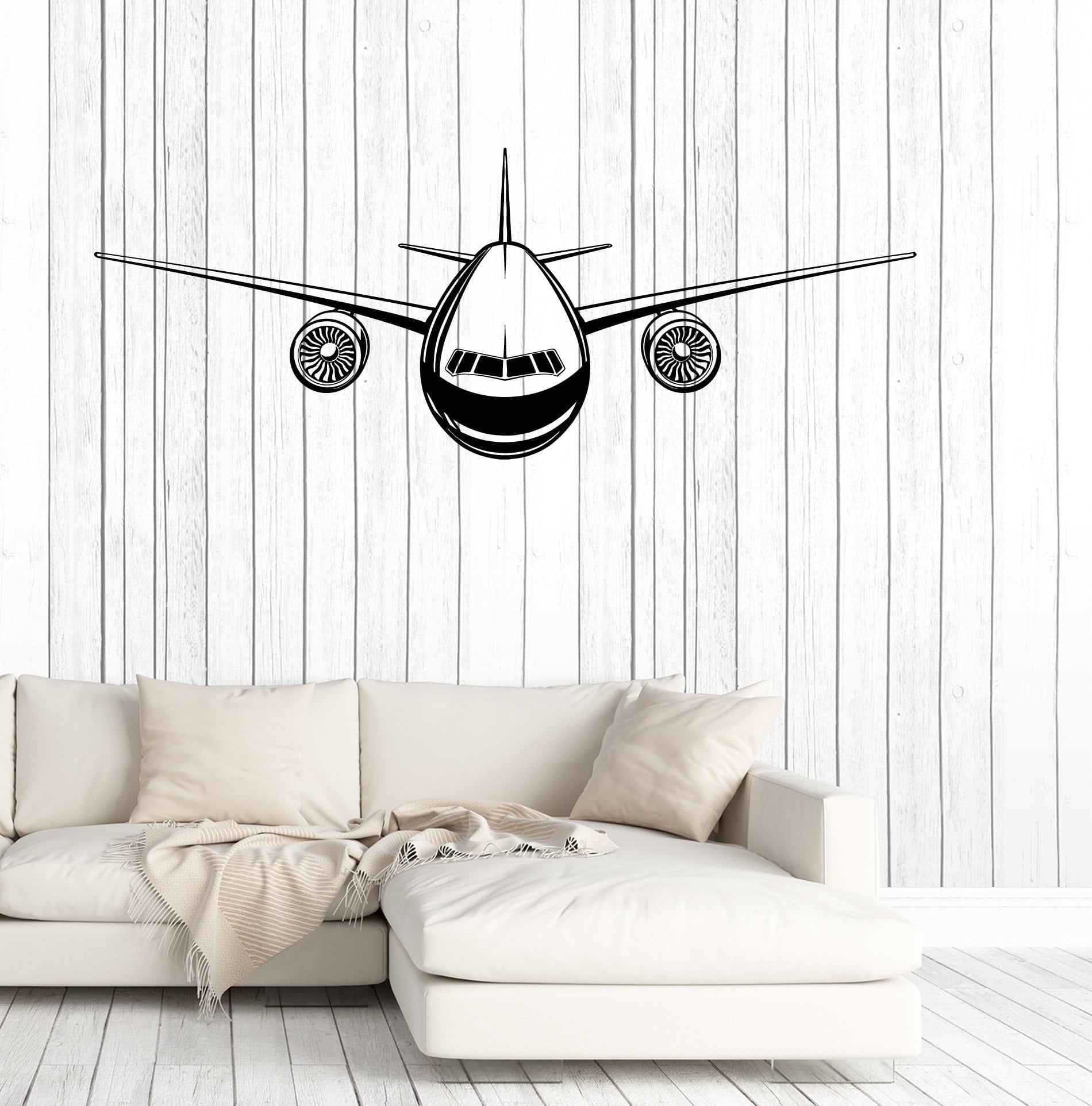 Vinyl Wall Decal Airplane Aircraft Child Room Decoration Stickers Mura ...