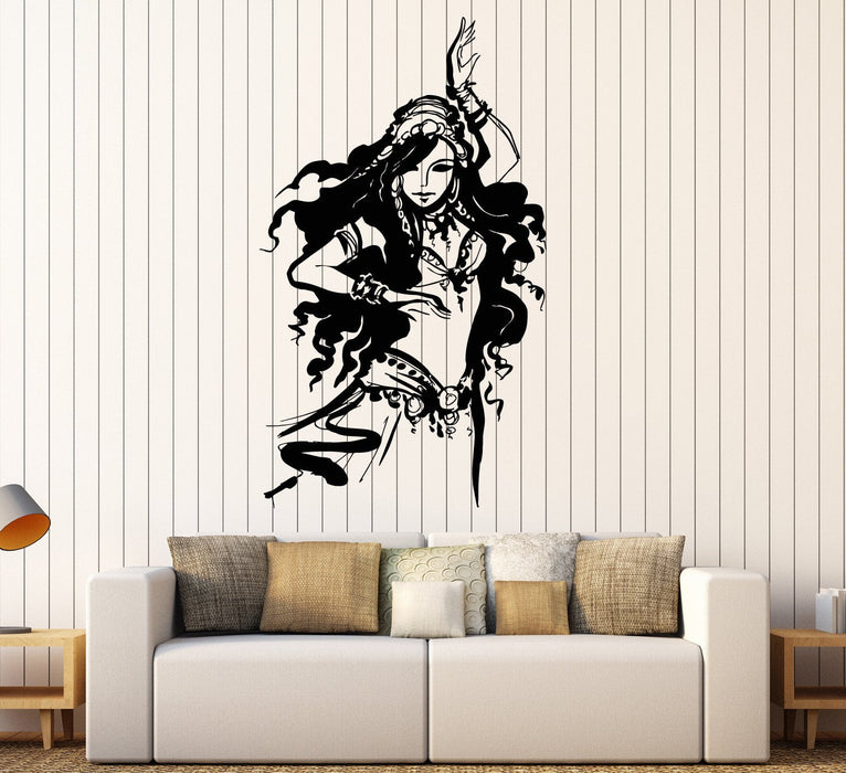 Autocollant mural en vinyle pour belle femme arabe, danse du ventre, cadeau unique (ig4643)