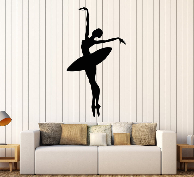 Vinyl Wall Decal Ballet Dancer Ballerina Girl Dance Stickers Unique Gift (ig4313)