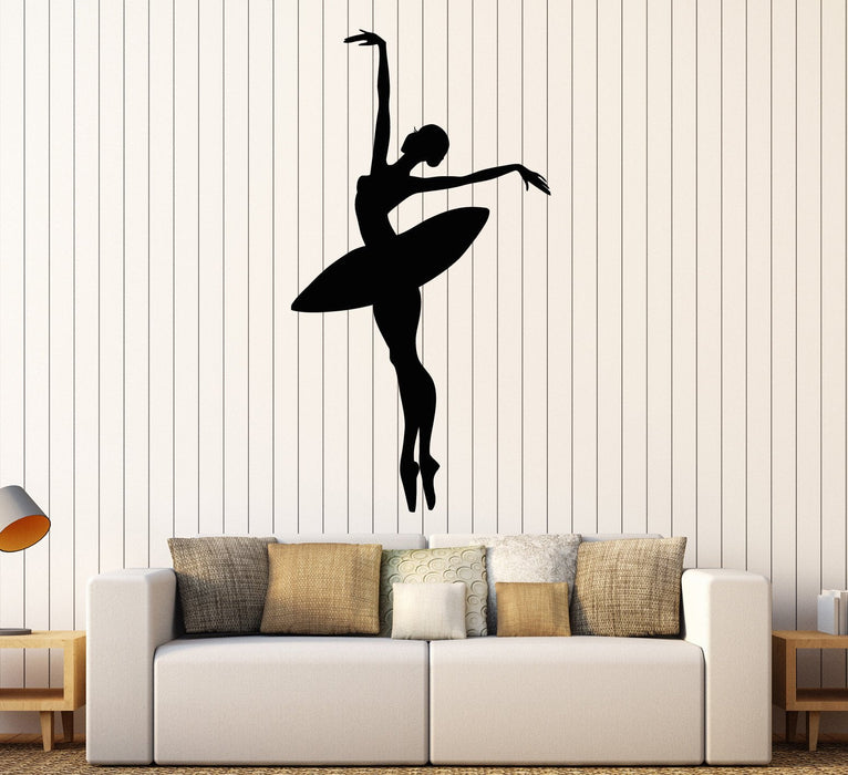 Autocollant mural en vinyle pour danseuse de ballet, ballerine, fille, cadeau unique (ig4313)