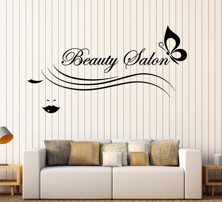 Vinyl Wall Decal Beauty Salon Logo Fashion Woman Spa Stickers Unique Gift (ig4032)