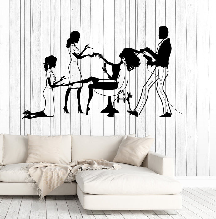 Vinyl Wall Decal Beauty Salon Spa Hair Stylist Nail Stickers Murals Unique Gift (ig4721)