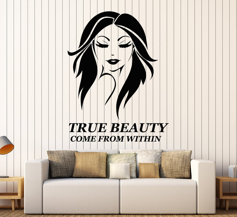 Vinyl Wall Decal Beauty Salon Quote Woman Spa Stickers Mural Unique Gift (ig4024)