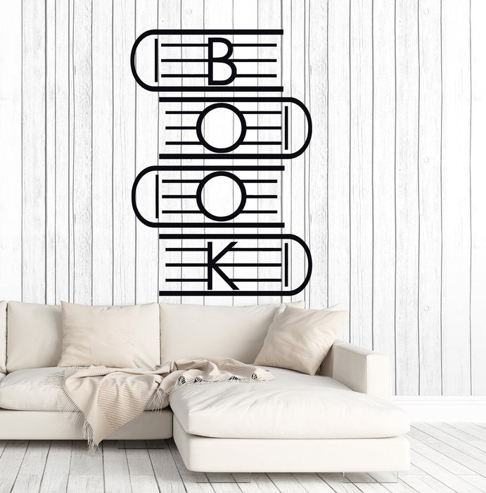 Vinyl Wall Decal Book Reading Room School Library Stickers Murals Unique Gift (ig4750)