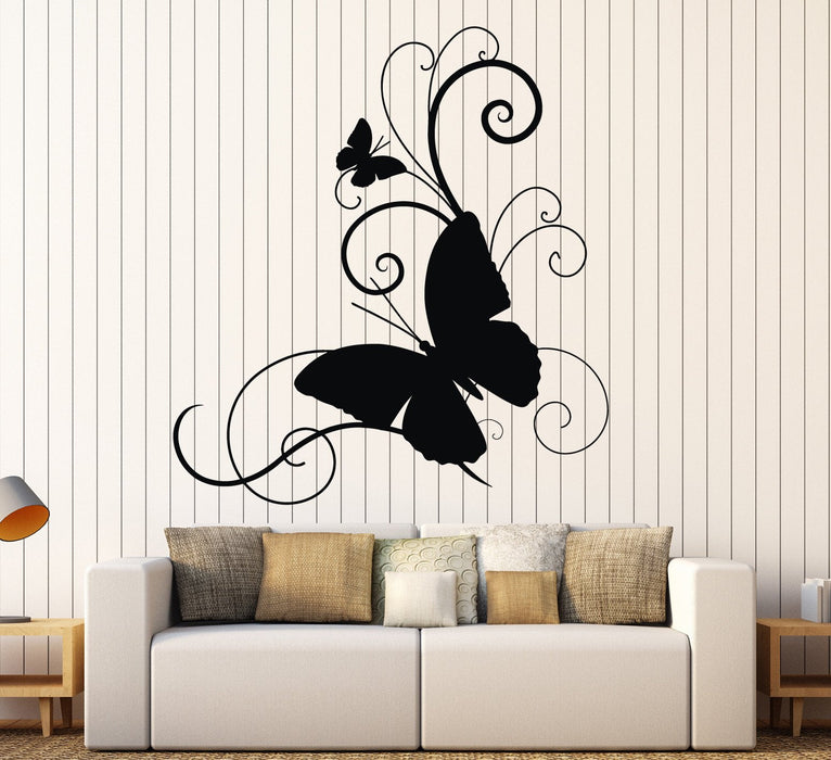 Виниловая наклейка на стену Бабочка Комната Дом Декор Наклейки Уникальный подарок (ig4397)