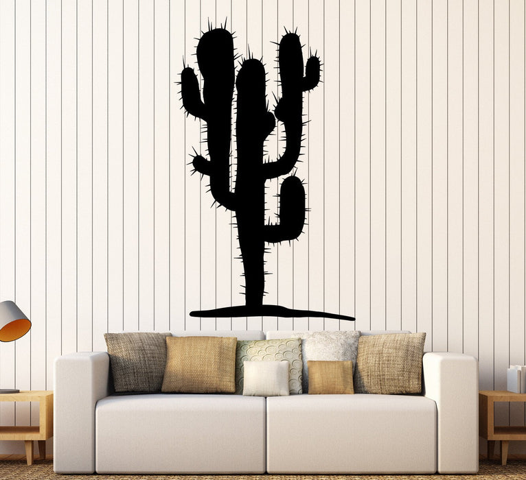 Vinyl Wall Decal Cactus Plant Mexican Decor Stickers Unique Gift (ig4130)