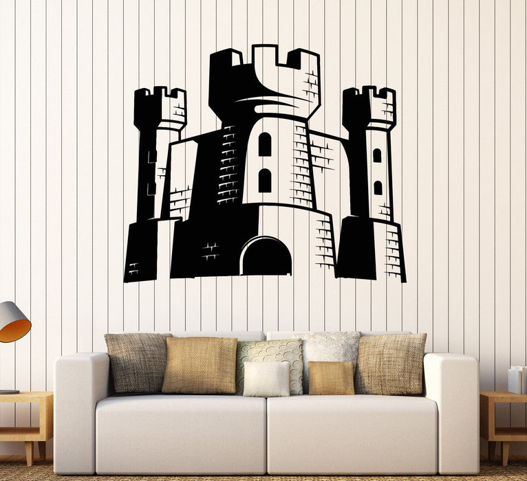 Vinyl Wall Decal Fairy Tale Castle Nursery Child Room Kids Stickers Unique Gift (ig4310)