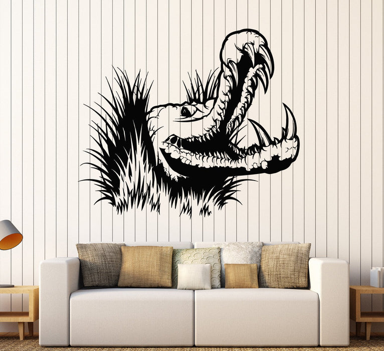 Vinyl Wall Decal Crocodile Alligator Animal Predator Stickers Unique Gift (ig3962)