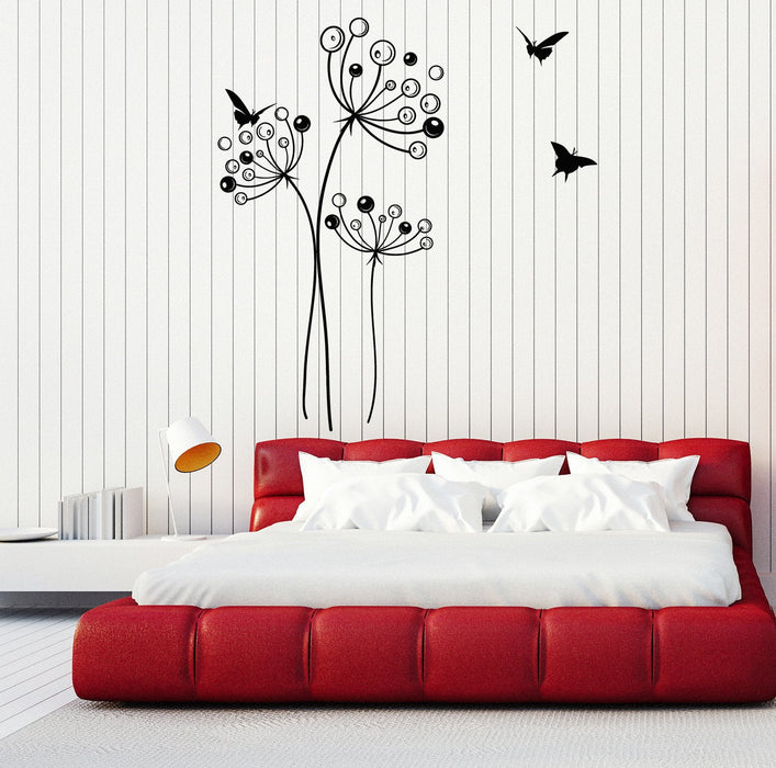 Vinyl Wall Decal Dandelion Flower Birds Room Art Stickers Murals Unique Gift (ig4662)