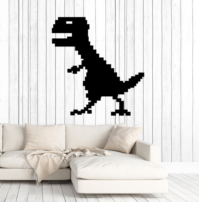 Vinyl Wall Decal Pixel Dinosaur Kids Room Decoration Art Idea Stickers Unique Gift (ig4890)