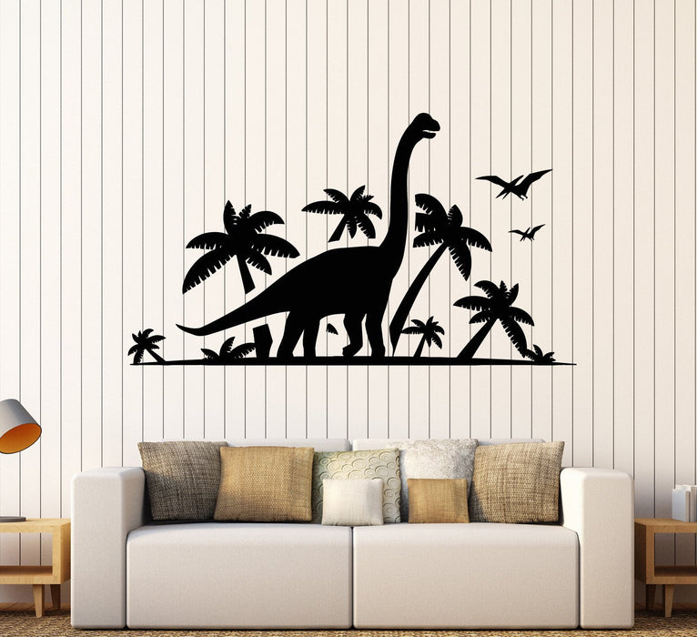 Autocollant mural en vinyle Dinosaur Park pour chambre d'enfant, cadeau unique (ig3828)