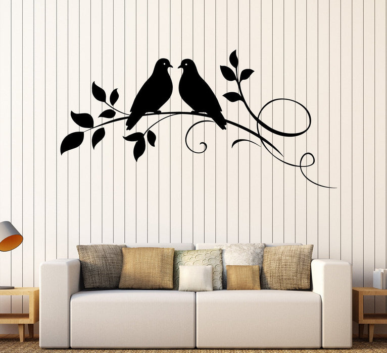 Vinyl Wall Decal Pigeons Birds Room Art Decor Stickers Mural Unique Gift (ig4398)