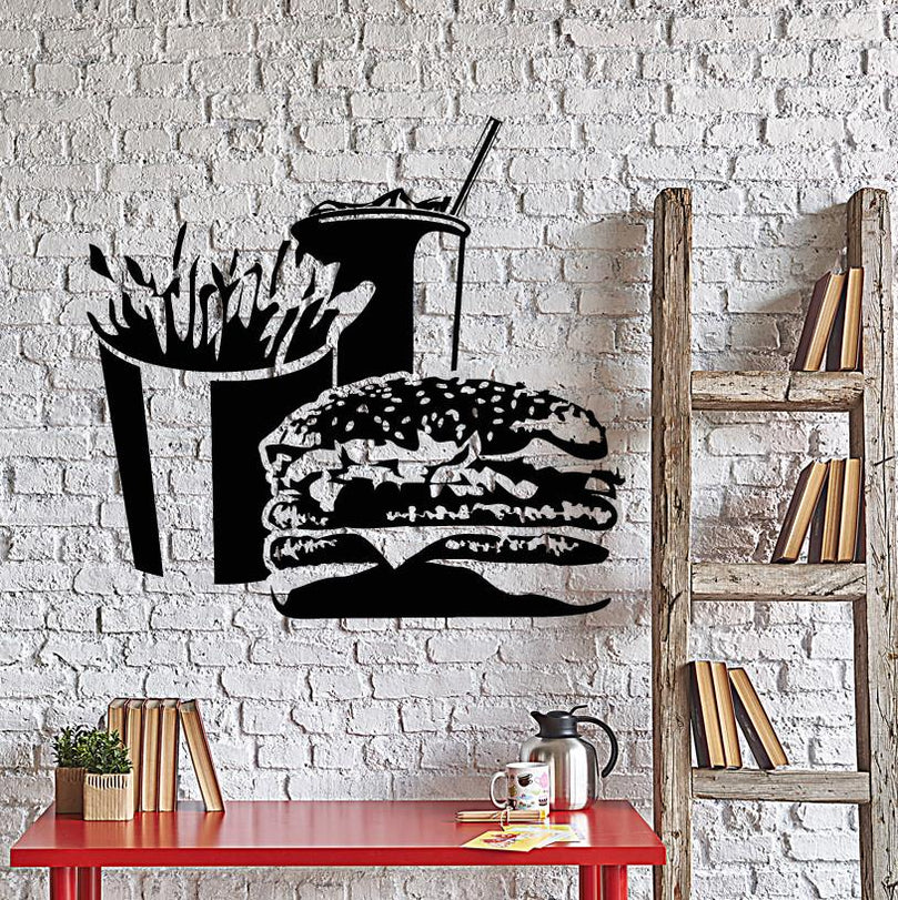 Food Decals Custom Fast Food And Burger Wall Decals Collection — Wallstickers4you
