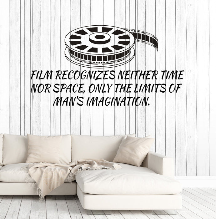 Vinyl Wall Decal Film Strip Quote Cinema Movie Filming Stickers Unique Gift (ig4865)